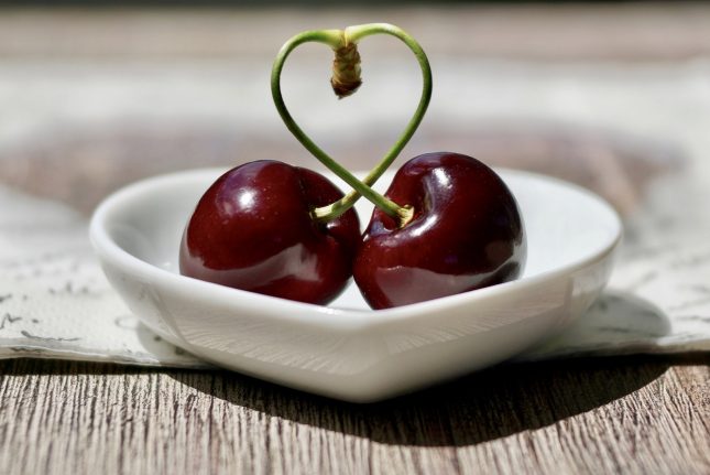 cherries, fruit, red-stones to attract love